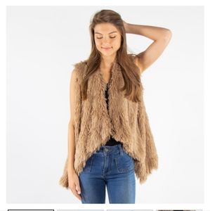 Faux Fur Vest One Size Fits Most
